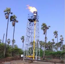 Bio gas flare unit